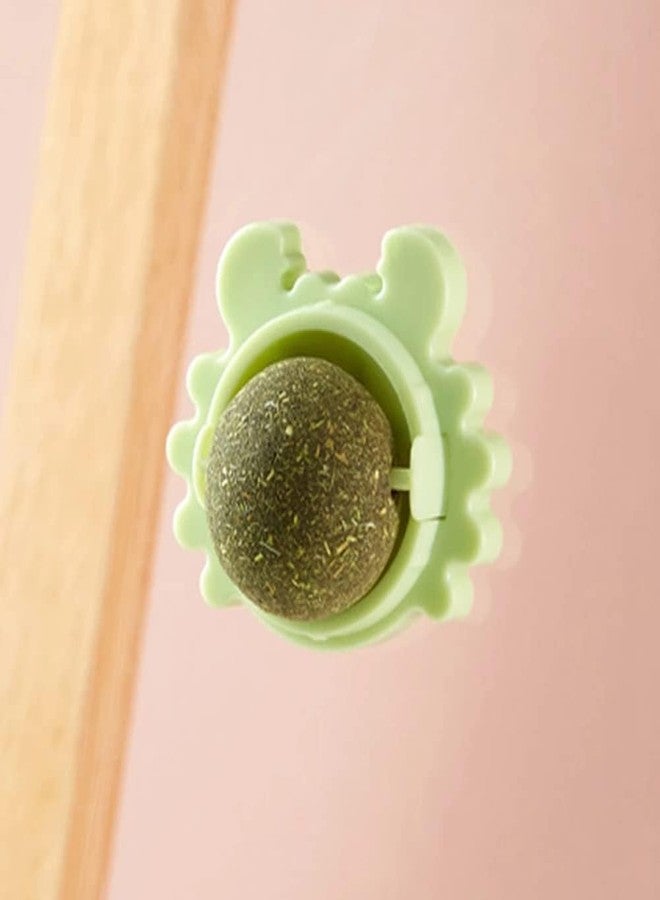 Bindex Catnip Balls Toy for Cats Edible Wall Ball Rotatable Natural Catnip Roller Ball Cat Teeth Cleaning Interactive Toy for Indoor Cats Playing & Chewing (Multicolor) - Image 3